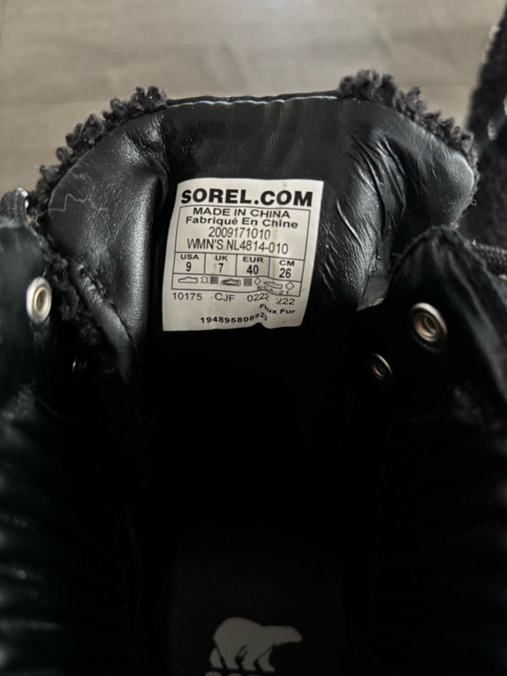 Brex™ Leather & Faux Shearling Block Heel Lace-Up Bootie - Picture 3 of 10